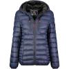 Geographical Norway Alaric Lady – Doudoune Femme Capuche – Parka Chaude Matelassee Automne Hiver – Veste Manteau Chaud – Blouson Ski Coupe Vent Manches Longues Rembourrage – Femmes(Bleu Marine)