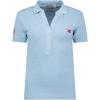 Geographical Norway Kelly Lady – Polo Coton Femme Col – Coupe Reguliere Manche Courte – T-Shirt Fit Respirant Classique Femme(Bleu _Ciel)