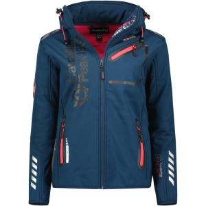 Canadian Peak Reineak Lady – Veste Femme Softshell Capuche Impermeable – Manteau Polaire Blouson Coupe Vent Resistant Travail – Vetement Randonnee Ski Automne Hiver Printemps(Marine)