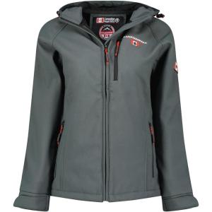 Canadian Peak Tacereak Lady – Veste Femme Softshell Capuche Impermeable – Manteau Polaire Blouson Coupe Vent Resistant Travail – Vetement Randonnee Ski Automne Hiver Printemps(Gris Fonce)