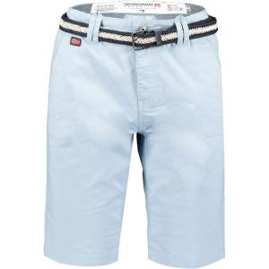 GEO NORWAY PABLITO Men – Bermuda Homme Casual Coton – Short Hommes Sport Cargo – Bermudas Respirant Decontracté Chino – Shorts Court A Ceinture – Coupe Normale Confortable(Bleu Ciel)