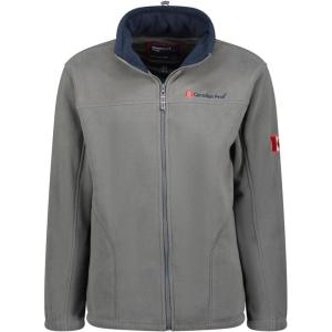 Canadian Peak Ultona Men – Polaire Epaisse Homme Chaude Fermeture Zip – Veste Sweats Hiver Chaud Hommes Doux – Sweat Doublure Longues Manches – Automne Hiver(Gris Fonce)
