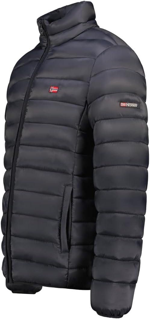 image:imageGeographical Norway Amigolor Men Basic Doudoune Chaude Matelassee Homme Automne Hiver Veste Manteau Chaud Blouson Coupe Vent Manches Longues Rembourrage HommesNoir