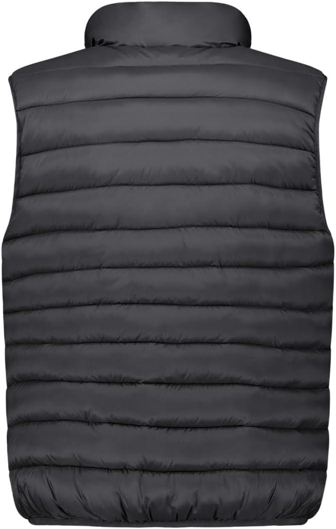 image:imageGeographical Norway Vamigotal Men Basic Gilet Homme Chaude Matelassee Sans MancheAutomne Hiver Printemps Ete Veste Manteau Chaud Doudoune Manches Courtes BlousonNoir