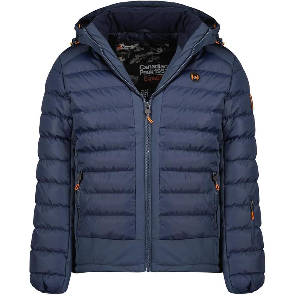 image:imageCanadian Peak Aurelieneak Men Doudoune Chaude Matelassee Homme Automne Hiver Veste Manteau Chaud Blouson Coupe Vent Manches Longues Rembourrage HommesMarine