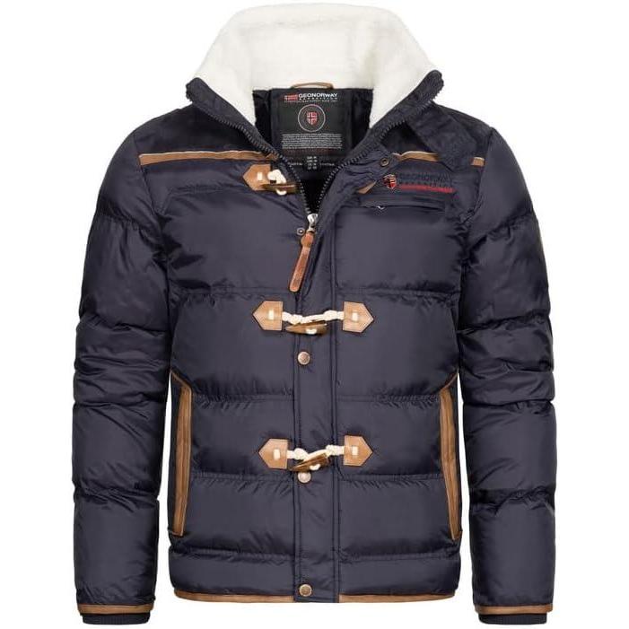image:imageGEO NORWAY Amonai Men Doudoune Matelasse Homme Veste Manteau Chaud Doublure Hiver Hommes Blouson Coupe Vent Manches LonguesMarine