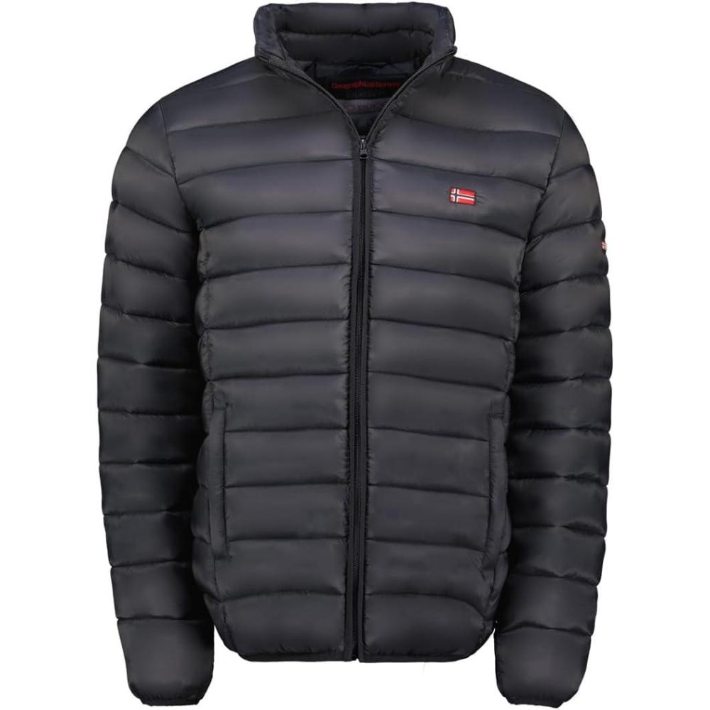 image:imageGeographical Norway Amigolor Men Basic Doudoune Chaude Matelassee Homme Automne Hiver Veste Manteau Chaud Blouson Coupe Vent Manches Longues Rembourrage HommesNoir
