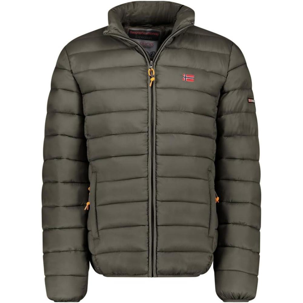 image:imageGeographical Norway Amigolor Men Basic Doudoune Chaude Matelassee Homme Automne Hiver Veste Manteau Chaud Blouson Coupe Vent Manches Longues Rembourrage HommesKaki