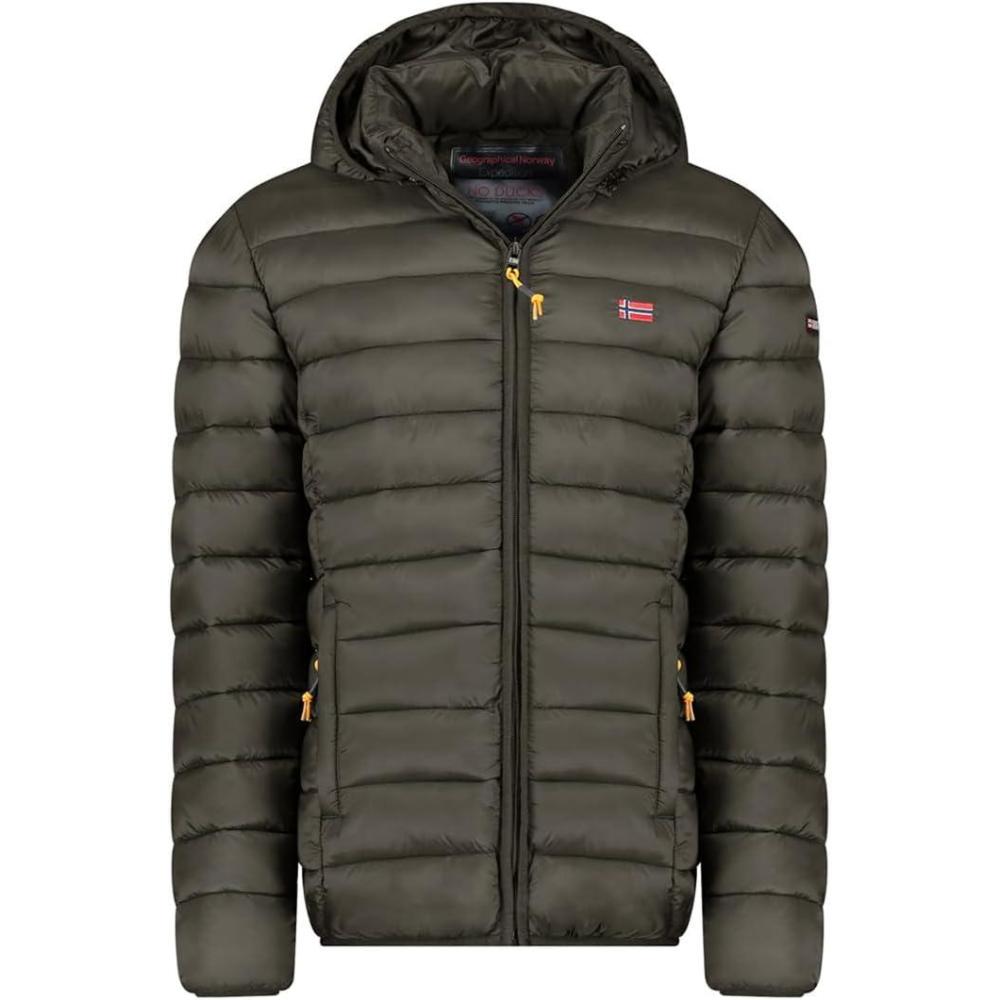 image:imageGeographical Norway Amigolor Men Hood Doudoune Chaude Matelassee Homme Automne Hiver Veste Manteau Chaud Blouson Coupe Vent Manches Longues Rembourrage HommesKaki