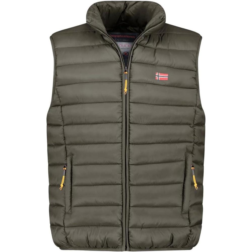 image:imageGeographical Norway Vamigolor Men Basic Gilet Homme Chaude Matelassee Sans MancheAutomne Hiver Printemps Ete Veste Manteau Chaud Doudoune Manches Courtes BlousonKaki