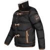GEO NORWAY Amonai Men – Doudoune Matelassée Homme Veste Manteau Chaud Doublure Hiver Hommes – Blouson Coupe Vent Manches Longues(Noir)
