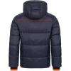 GEO NORWAY Calix Men – Doudoune Matelassée Homme Veste Manteau Chaud Doublure Hiver Hommes – Blouson Coupe Vent Manches Longues(Marine)