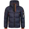 GEO NORWAY Calix Men – Doudoune Matelassée Homme Veste Manteau Chaud Doublure Hiver Hommes – Blouson Coupe Vent Manches Longues(Marine)