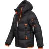 GEO NORWAY Calix Men – Doudoune Matelassée Homme Veste Manteau Chaud Doublure Hiver Hommes – Blouson Coupe Vent Manches Longues(Noir)