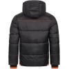 GEO NORWAY Calix Men – Doudoune Matelassée Homme Veste Manteau Chaud Doublure Hiver Hommes – Blouson Coupe Vent Manches Longues(Noir)