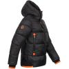 GEO NORWAY Calix Men – Doudoune Matelassée Homme Veste Manteau Chaud Doublure Hiver Hommes – Blouson Coupe Vent Manches Longues(Noir)