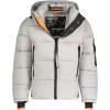 GEO NORWAY Calix Men – Doudoune Matelassée Homme Veste Manteau Chaud Doublure Hiver Hommes – Blouson Coupe Vent Manches Longues(Gris clair)