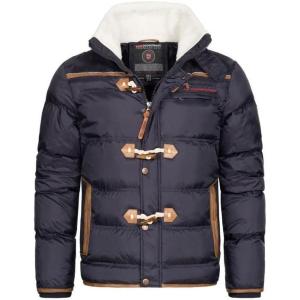 GEO NORWAY Amonai Men – Doudoune Matelassée Homme Veste Manteau Chaud Doublure Hiver Hommes – Blouson Coupe Vent Manches Longues(Marine)