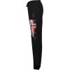 Geo Norway Matuvu Men – Pantalon Jogging Hommes Mode – Pantalons Training Sport Entrainement Confortable Elastique Taille – Survêtement Homme Casual Poches Coton Polyester(Noir)